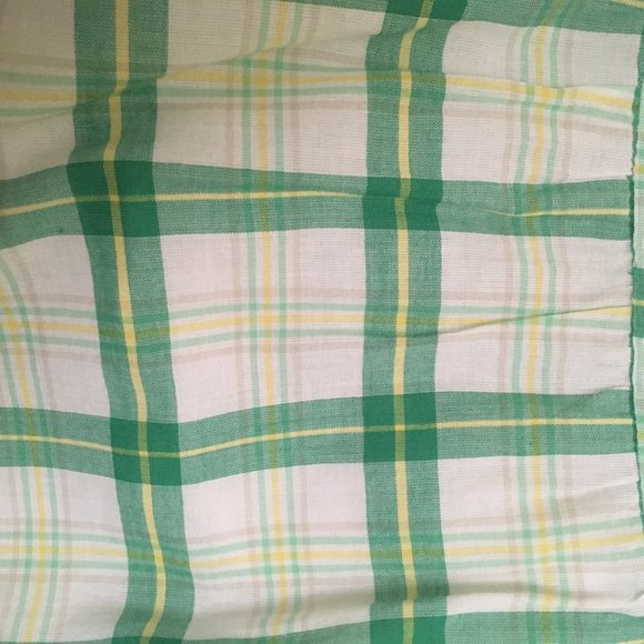 Guess Green and Yellow Strapless Plaid Dress S/P - Picture 3 of 6